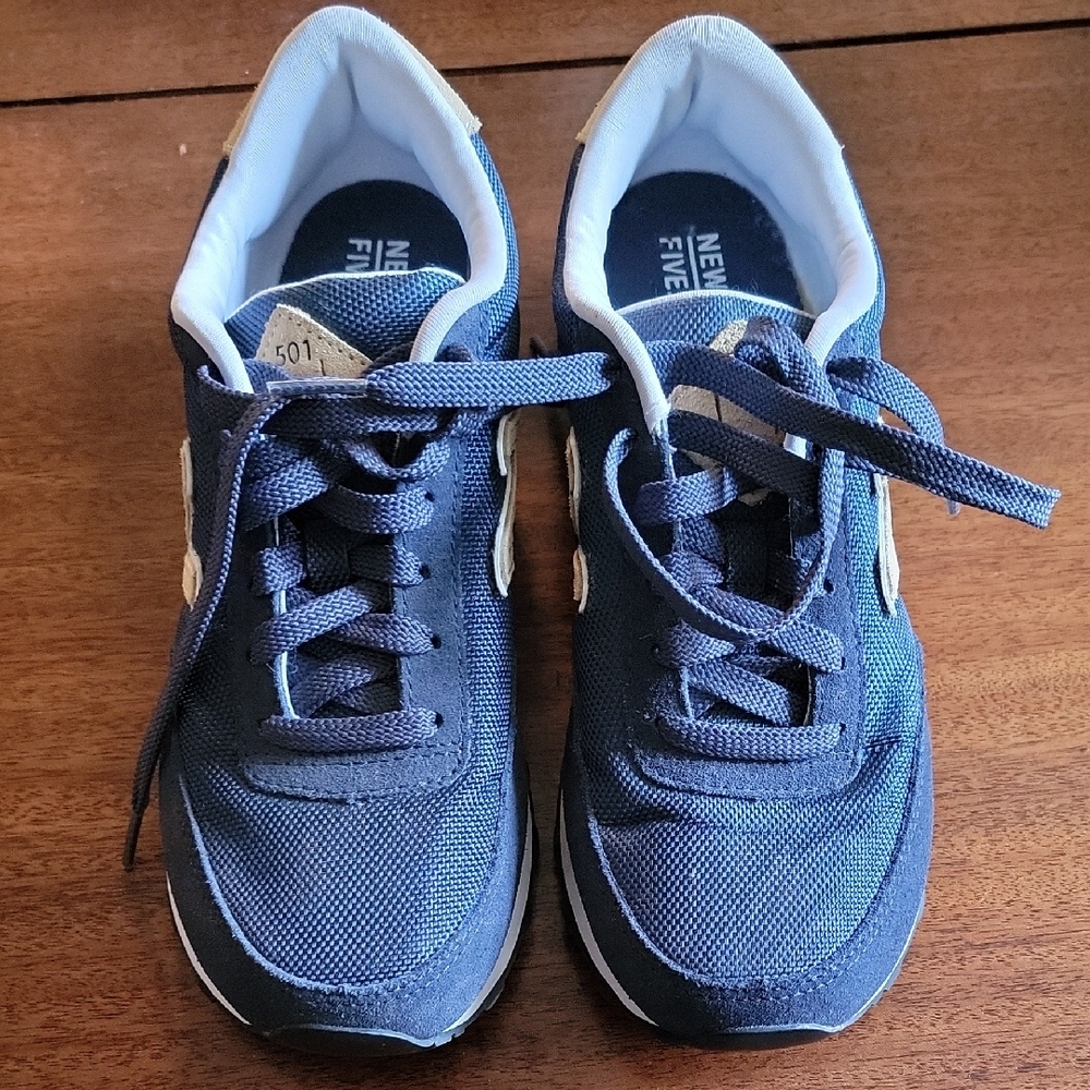 New Balance 501 Blue/Brown Classic Sneakers